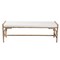 Bali & Pari Nasim Modern Bohemian Natural Seagrass and Metal Accent Bench 240-13450-ZORO - alternate 9